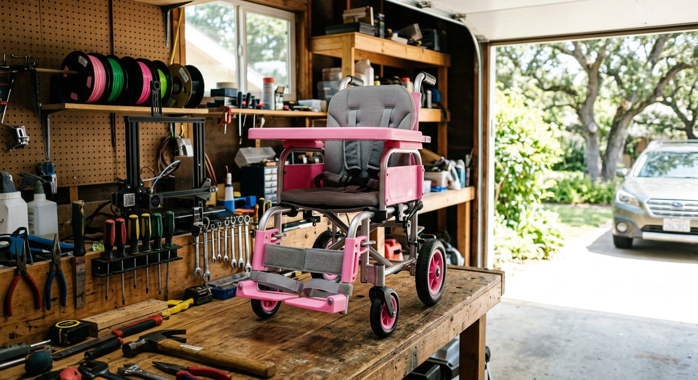 Southern Teen Builds 3D Printed Wheelchair for Toddler with Unique Needs
