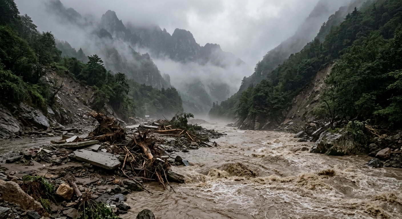 Flash Floods in Nepal and China Leave Dozens Dead, Hundreds Missing